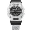Reloj Casio G-Shock Classic en blanco y gris, estampado glacial, GA-900GC-7AER.
