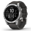 Reloj Garmin fēnix 7 bisel de acero con correa silicona gris 47 mm, 010-02540-01.