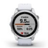 Reloj Garmin fēnix 7S Standar Edition blanco y acero, 010-02539-03.