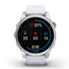 Reloj Garmin fēnix 7S Standar Edition blanco y acero, 010-02539-03.