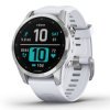 Reloj Garmin fēnix 7S Standar Edition blanco y acero, 010-02539-03.