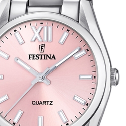 Reloj Festina de mujer en acero con esfera rosa, F20622/2.