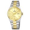 ✌️Reloj Festina F20554/3 Klassik de caballero bitono acero y dorado.