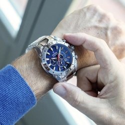 ▷Reloj Festina F20543/4 hombre Chrono Bike en acero y esfera azul.