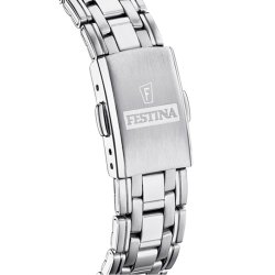 Reloj Festina F16903/1 Junior para niño en acero con esfera color blanco y detalles en negro/rojo.