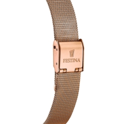 Reloj Festina F20506/1 desde la colección Boyfriend para mujer, en color acero y detalles en oro rosé.
