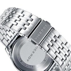 ⚡Reloj 46645-85 Viceroy de hombre en acero, esfera blanca y brazalete.