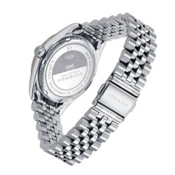 Reloj Viceroy 42420-67 para señora en acero inoxidable, esfera verde, índices aplicados y acabados en rosé.