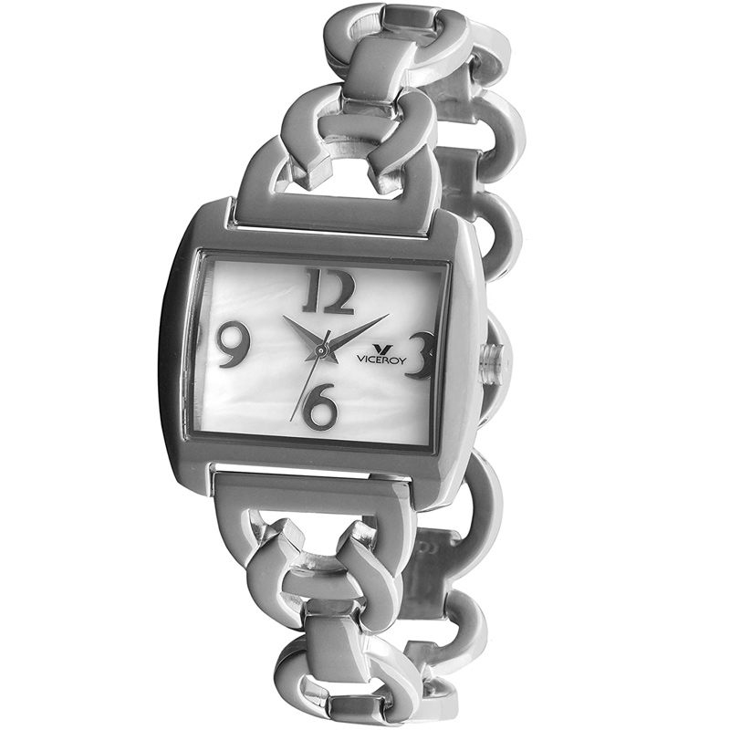 Reloj Viceroy para mujer en acero con esfera Nácar y eslabones, 40592-05.