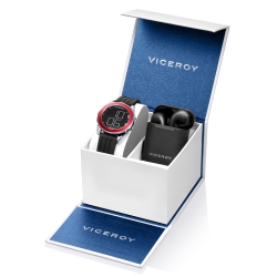 Reloj digital Viceroy Next de niño y correa de silicona, auriculares de regalo, 401235-50.