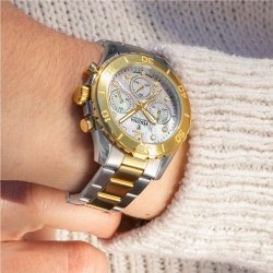 Reloj Festina F20604/1 Boyfriend mujer chrono bicolor con circonitas.