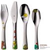 Cubiertos de acero WMF para niños y niñas Janosch, de 4 piezas, 1294106040.