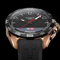 ⚡Reloj Tissot T-Touch Connect Solar en titanio rosé, T1214204705102.