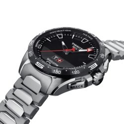 Reloj Tissot T-Touch Connect Solar de hombre en titanio, T1214204405100