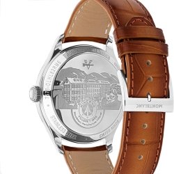 Reloj Montblanc Heritage Automatic Date hombre detalles rosé, 128672.