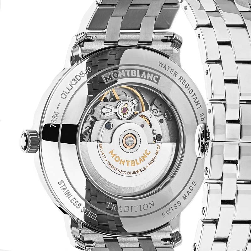  Reloj Montblanc Tradition Automatic Date De Hombre En Acero 127770 