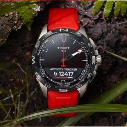 ⚡Reloj Tissot T-Touch Connect Solar correa roja T1214204705101.