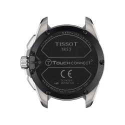 Reloj Tissot T-Touch Connect Solar de titanio y correa de silicona roja T1214204705101.