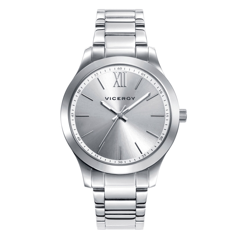 ✨Reloj Viceroy de mujer Chic en acero y esfera plateada, 401046-07.
