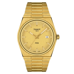 ✨ Reloj Tissot PRX de hombre en acero dorado, T1374103302100. ✨