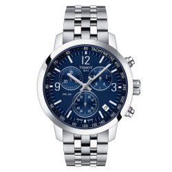 Reloj Tissot PRC 200 de hombre cronógrafo y esfera azul, T1144171104700.