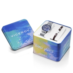 ✨Pack pulsera y reloj Viceroy de niño, buceo y esfera azul, 401259-35
