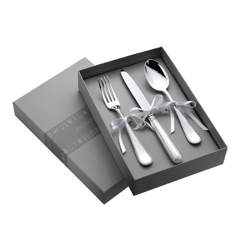 Cubiertos tamaño cadete Pedro Durán, modelo Perlas, 07500379.