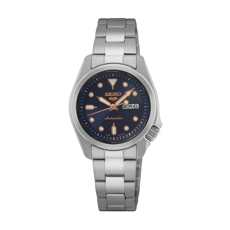 Reloj Seiko 5 Sports para mujer automático y esfera azul SRE003K1.