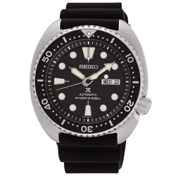 Reloj Seiko Prospex Diver's Tortuga automático con correa negra, SRPE93K1.