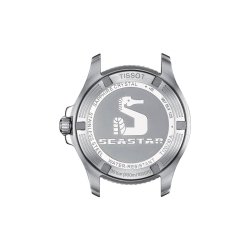 ⌚Tapadera del reloj Tissot Seastar 1000 con esfera azul 300 ms, T1202101104100.