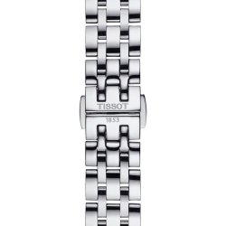 Reloj Tissot Classic Dream de mujer, acero y esfera blanca, T1292101101300.