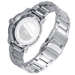 Reloj Viceroy Heat de hombre en acero con esfera azul y detalles rojos, 401273-37.