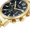 Reloj Viceroy de hombre multifunción dorado y esfera negra, 471051-95.