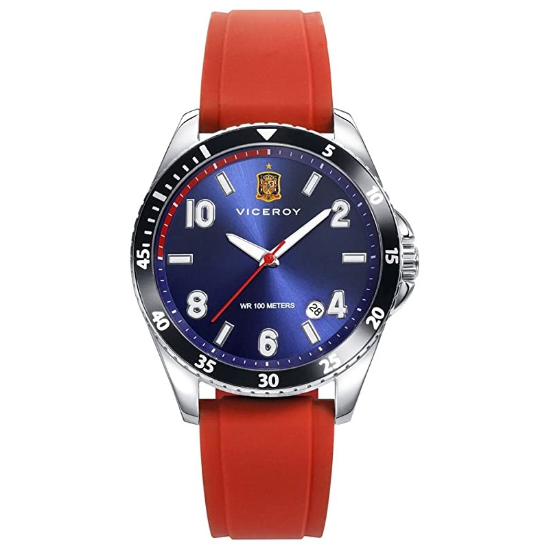 Reloj Viceroy de la Selección Española con correa de caucho roja, 42342-35.