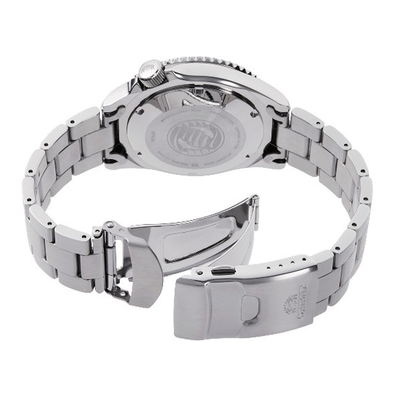 Reloj Orient automático de hombre en acero con esfera verde, AC0K02E10B.
