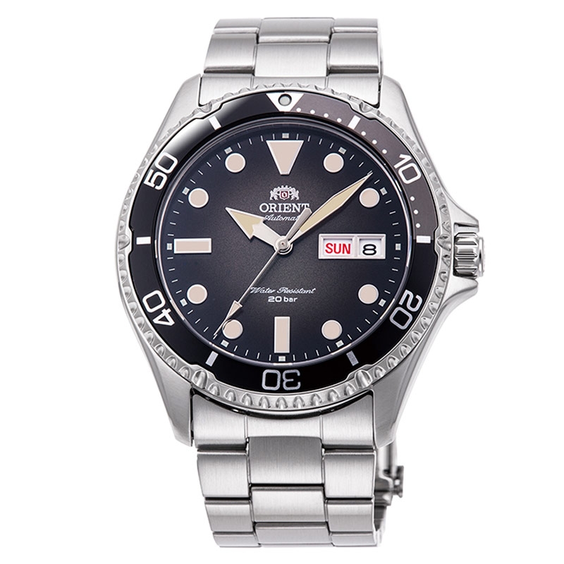 Reloj Orient Mako Kamasu automático de hombre en esfera negra, AA0810N19B.