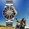 Reloj Orient Mako Kamasu automático de hombre en esfera negra, AA0810N19B.
