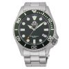 Reloj Orient Mako III de hombre automático en acero y esfera verde, AA0914E19B.