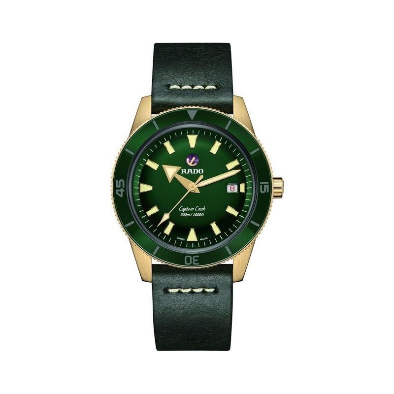 Reloj Rado Captain Cook Automatic Bronze, con esfera verde, R32504315..
