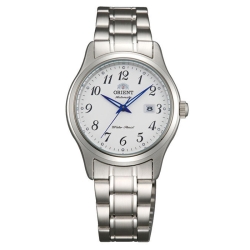 Reloj Orient automático de mujer en acero y esfera blanca, FNR1Q00AW0.
