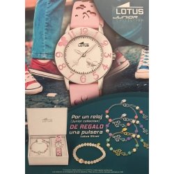 ⚡Reloj Lotus Junior para niñas con mariposas y correa rosa, 18272/2.