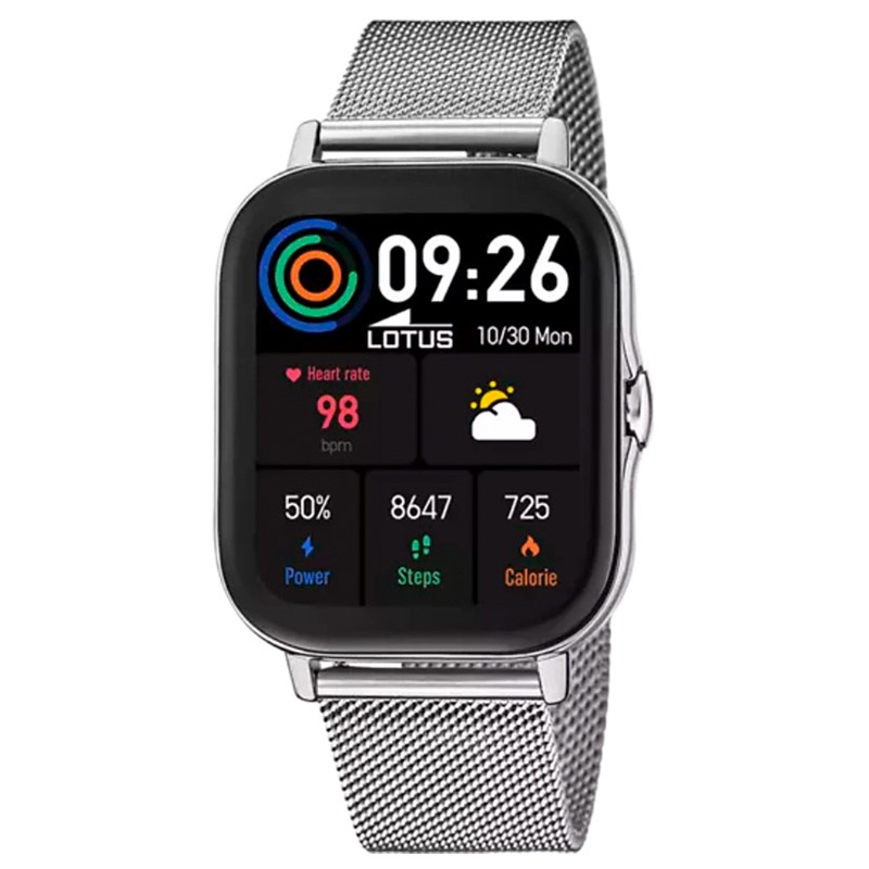 Reloj inteligente Lotus Smartime de mujer en plateado con bluetooth 5.0, 50044/1.