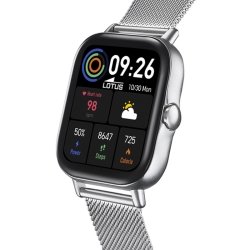 Reloj inteligente Lotus Smartime de mujer en plateado con bluetooth 5.0, 50044/1.