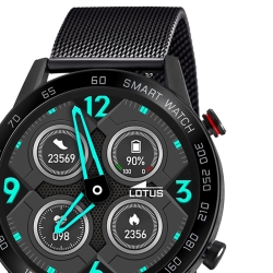 Reloj inteligente Lotus Smartime de hombre en negro con Bluetooth, 50018/1.