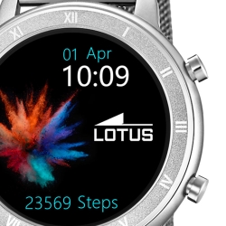 Reloj inteligente Lotus Smartime de hombre plateado con bluetooth, 50037/1.