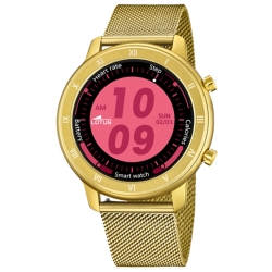 Reloj inteligente Lotus Smartime de mujer en dorado con correa extra, 50038/1.