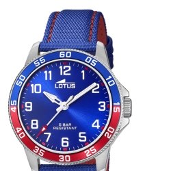 Reloj Lotus de niños Junior Collection en azul con detalles rojo, 18787/1.