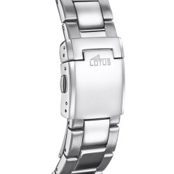 Reloj inteligente Lotus Connected Hybrid de hombre, acero y esfera negra, 18800/2.