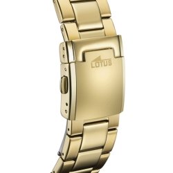 Reloj inteligente Lotus Connected Hybrid de hombre en acero dorado, 18802/1.