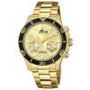 Reloj inteligente Lotus Connected Hybrid de hombre en acero dorado, 18802/1.